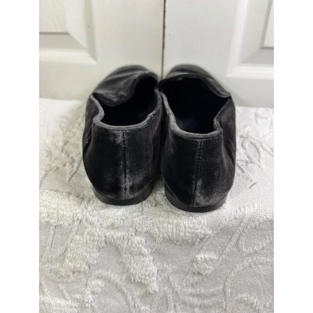 Vince Black Velvet Loafers Slip On Shoes Minimalist Comfort Casual 7‎